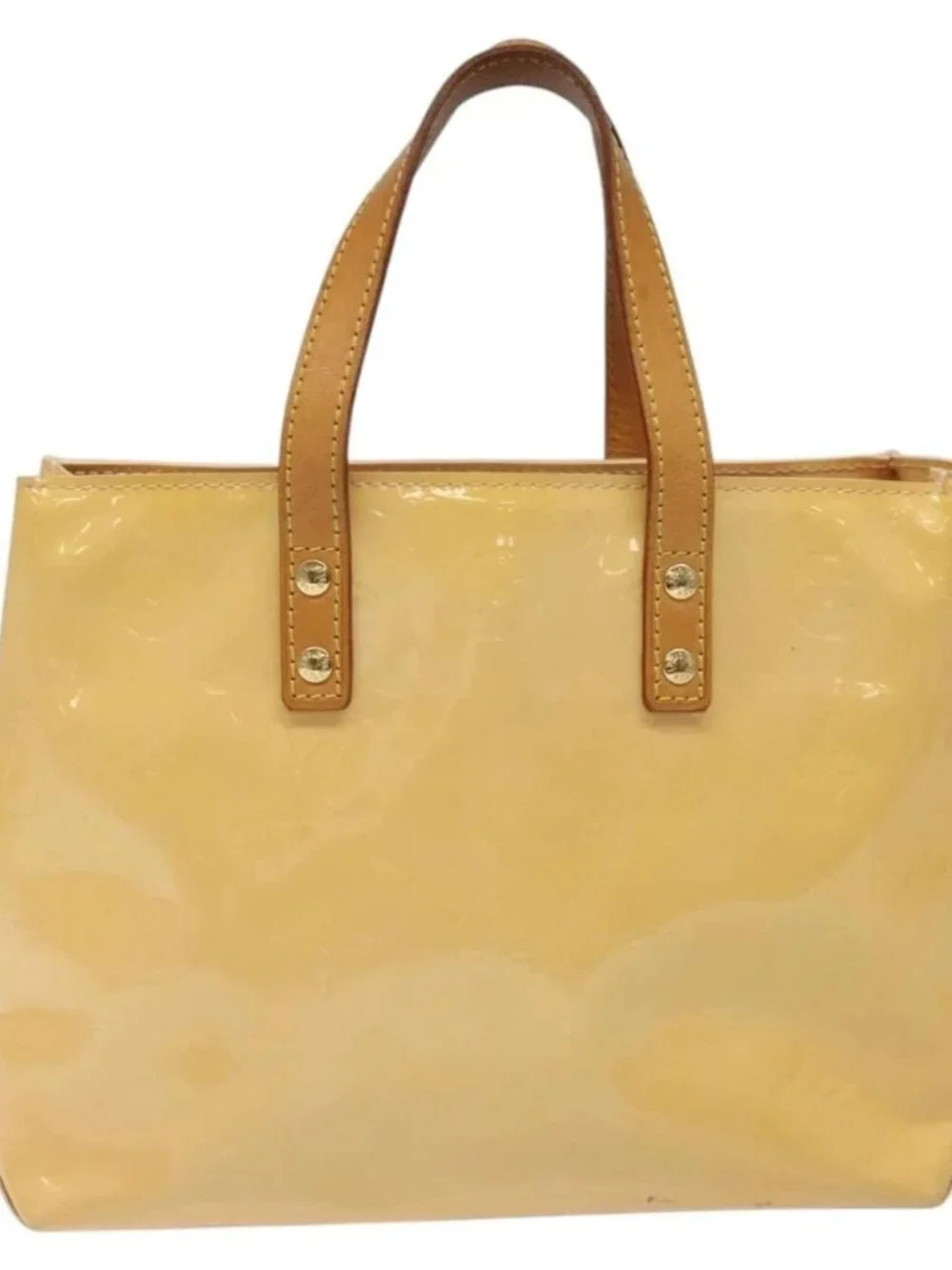 LOUIS VUITTON Monogram Vernis Reade PM Bag Marshmallow Pink M91306 Auth 116202 - Picture 2 of 16